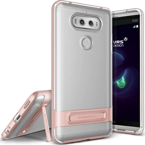 VRS Design LG V20 ile Uyumlu Crystal Bumper Kılıf Rose Gold