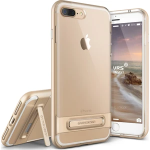 VRS iPhone 8 Plus / 7 Plus Crystal Bumper Kılıf Shine Gold