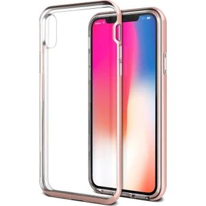 VRS Design iPhone X Crystal Bumper Kılıf Rose Gold