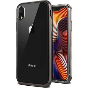 VRS iPhone XR Crystal Bumper Kılıf Metal Black