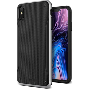 VRS iPhone Xs Max High Pro Shield Kılıf Steel Silver