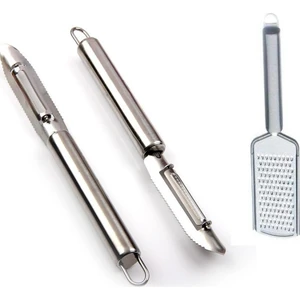 Soyacak ve Rende 2li Set Paslanmaz Çelik Inox
