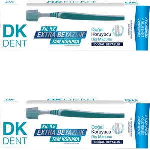 Dk Dent Klasik Diş Macunu + Diş Fırçası  75 ml x 2 Adet