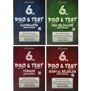 Bilfen Yayınları 6. Sınıf Pro Test Soru Bankası Seti 4 Kitap