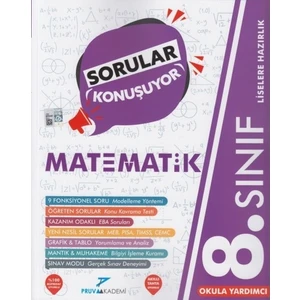 Pruva Akademi 8. Sınıf Matematik Sorular Konuşuyor Soru Bankası