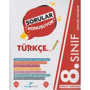 Pruva Akademi 8. Sınıf Türkçe Sorular Konuşuyor Soru Bankası