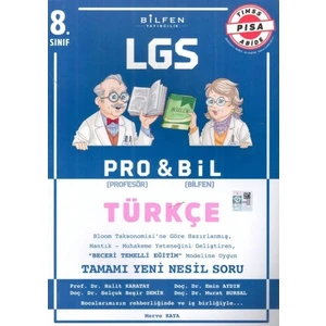 Bilfen Yayınları 8. Sınıf Türkçe 8 Pro&Bıl Soru Bankası