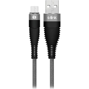 Swapp SW-C585 1.2m 3A Micro USB Gri Şarj Kablosu