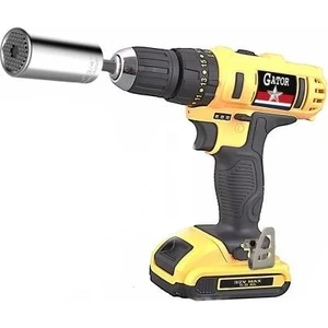 Grip 32 V 5 Ah Çift Akülü Metal Şanzımanlı Şarjlı Matkap + Gator Grip Soket