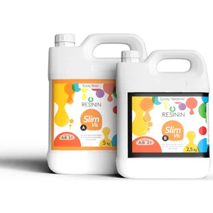 Slim Vis A+B Yoğun Kıvamlı Şeffaf Epoksi Reçine 7,5 kg