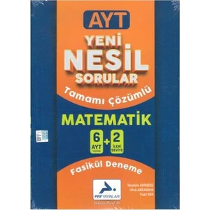 Paraf Yayınları Yeni Nesil AYT 6+2 Tamamı Çözümlü Matematik Denemesi