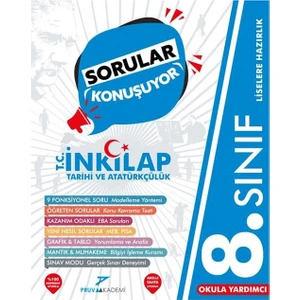 Pruva Akademi 8. Sınıf T.C. Inkılap Tarihi ve Atatürkçülük Sorular Konuşuyor Soru Bankası