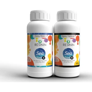 Sea A+B Deniz Dalgası Efekti Için Şeffaf Epoksi Reçine 1 kg