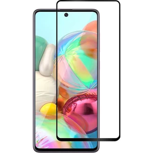 Case 4U Samsung Galaxy A71 Tam Kaplayan Tamperli Cam Ekran Koruyucu Curved Kırılmaz Kenar