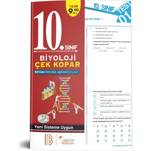 Eğitim Dünyası & Benim Hocam Yayınları - 10. Sınıf Biyoloji Çek Kopar Yaprak Test