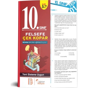 Eğitim Dünyası & Benim Hocam Yayınları - 10. Sınıf Felsefe Çek Kopar Yaprak Test