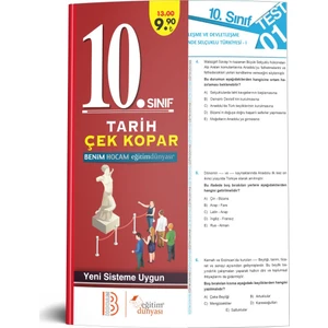 Eğitim Dünyası & Benim Hocam Yayınları - 10. Sınıf Tarih Çek Kopar Yaprak Test