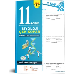 Eğitim Dünyası & Benim Hocam Yayınları - 11. Sınıf Biyoloji Çek Kopar Yaprak Test