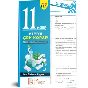 Eğitim Dünyası & Benim Hocam Yayınları - 11. Sınıf Kimya Çek Kopar Yaprak Test
