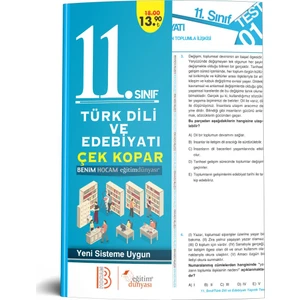 Eğitim Dünyası & Benim Hocam Yayınları - 11. Sınıf Türk Dili ve Edebiyatı Çek Kopar Yaprak Test
