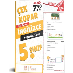 Eğitim Dünyası & Benim Hocam Yayınları - 5. Sınıf Ingilizce Çek Kopar Yaprak Test
