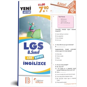 Eğitim Dünyası & Benim Hocam Yayınları - 8. Sınıf Ingilizce Çek Kopar Yaprak Test