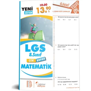 Eğitim Dünyası & Benim Hocam Yayınları - 8. Sınıf Matematik Çek Kopar Yaprak Test