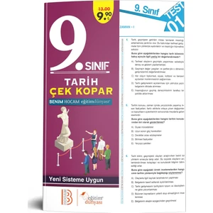 Eğitim Dünyası & Benim Hocam Yayınları - 9. Sınıf Tarih Çek Kopar Yaprak Test