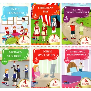 Açı Yayınları 4. Sınıf 6'lı İngilizce Hikaye Seti