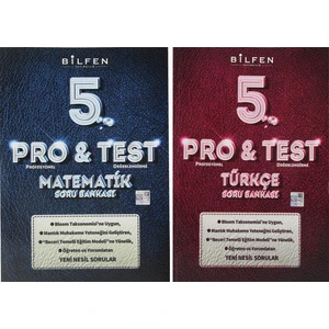 Bilfen Yayınları 5. Sınıf Pro & Test Matematik Türkçe Soru Bankası Seti
