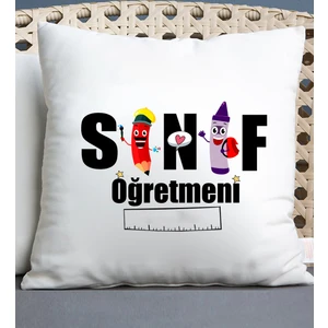 Nil Hediye Sınıf Öğretmeni Temalı Yastık1