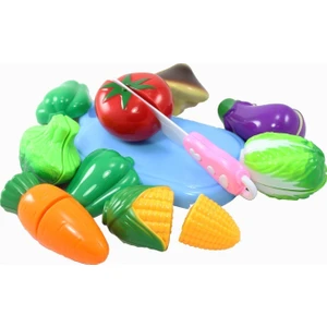 Furkan Toys Kesme Tahtalı 18 Parça Oyuncak Meyve Kesme Seti