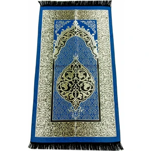 Ekonomik Osmanlı Tafta Seccade 0150 Mavi 4115