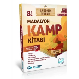 Gezegen Yayıncılık 8.Sınıf Madalyon Kamp Kitabı (Ilk Dönem Tekrarı)