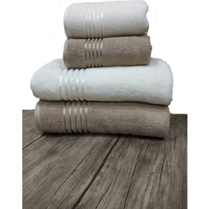 Hamam Takımı Belda Krem Kahve