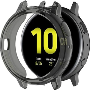 Samsung Galaxy Watch Active 2 40 mm Önü Açık Tasarım Silikon Kılıf - Füme