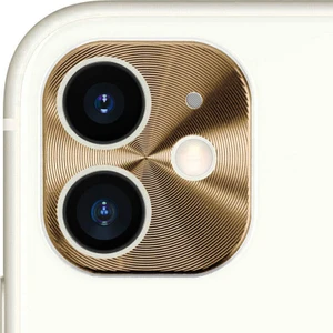 Apple iPhone 11 Kamera Lens Koruma Halkası - Kapalı Tasarım - Gold