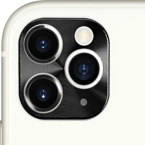 Apple iPhone 11 Pro Max Kamera Lens Koruma Halkası - Kapalı Tasarım - Siyah