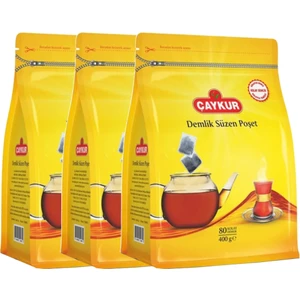 Demlik Poşet Çay 400 gr (80x5gr)3 Paket