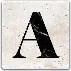 Oscar Stone Decor Harf Bardak Altlığı