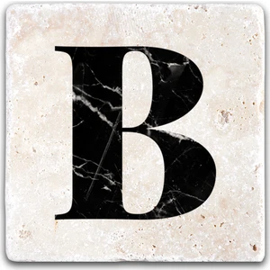 Oscar Stone Decor Harf Bardak Altlığı