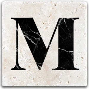 Oscar Stone Decor Harf Bardak Altlığı