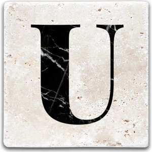 Oscar Stone Decor Harf Bardak Altlığı