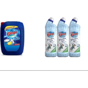 Bulaşık Deterjanı 4 kg + Bingo Oksijen Çamaşır Suyu 3 Adet