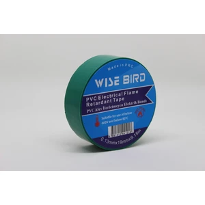 Wise Bird Pvc Elektrik İzole Bantı Yeşil - 10 Adet - 9.15mt