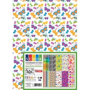 Desenli Fon Kartonu 48X68 Cm 250 Gr 10 Desen