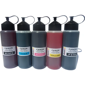 Canon Pixma 5 Renk Uyumlu 5 x 500 ml Mürekkep Dolum Seti