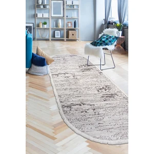 Diji Dekor Kaymaz Taban Dijital Oval Halı Salon Banyo Oda Koridor Mutfak Halısı 9412 Vizon 160 x 300 cm