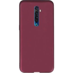 Oppo Reno 2 Kılıf Premier Silikon Esnek Koruma + Nano Glass Mürdüm