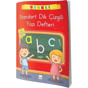 Renkli Standart Kare Çizgili Yazı Defteri A4 Ebat